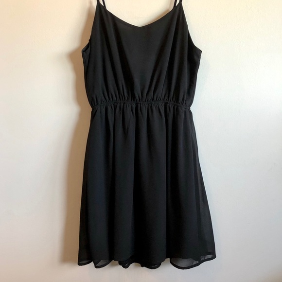 Ya Los Angeles Little Black Silk Dress - Picture 4 of 5